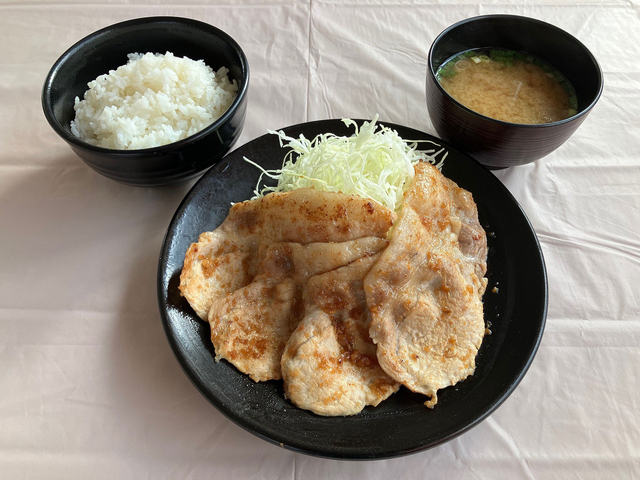 麓山高原豚ロース生姜焼き定食/阿武隈高原SA【上り】