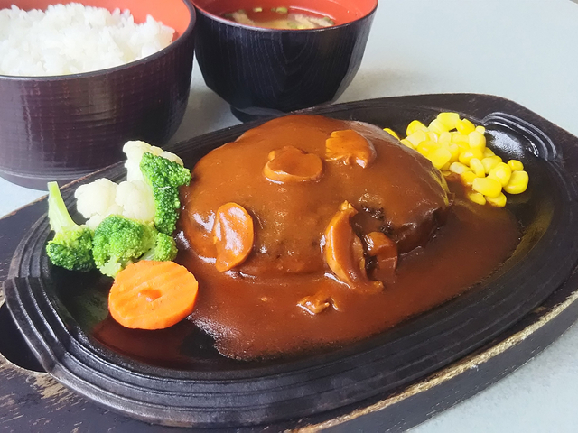 WAGYUハンバーグ定食/桜島SA【上り】