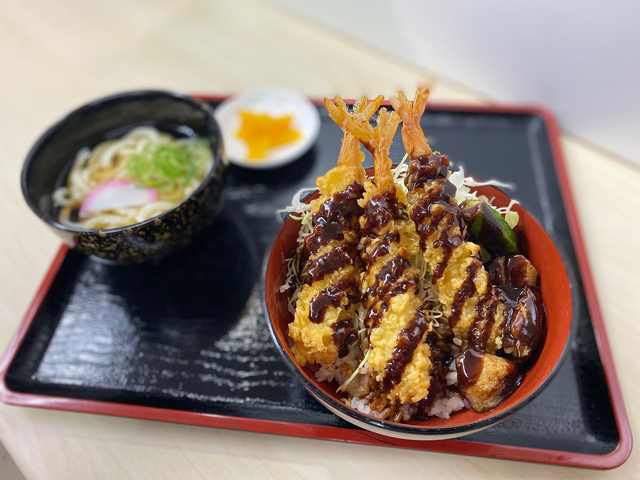味噌海老天丼セット/大山田PA【下り】
