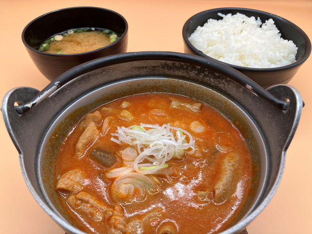 もつ煮定食/甘楽PA【下り】