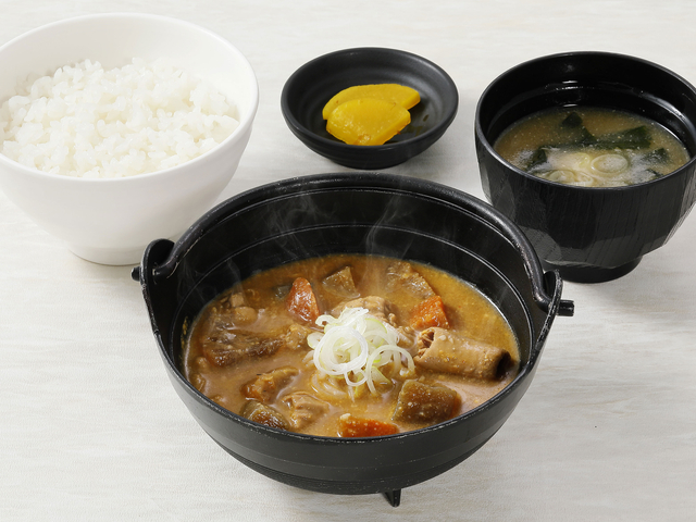 もつ煮定食/駒寄PA【下り】
