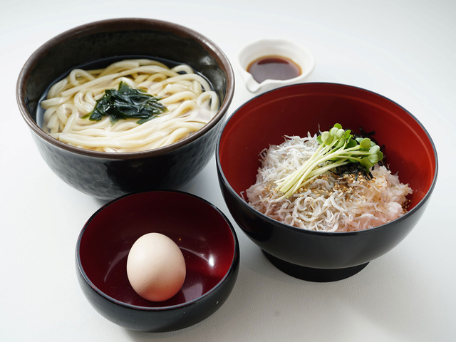 淡路産釜揚げしらす丼とミニ讃岐うどんセット/淡路島南PA【上り】